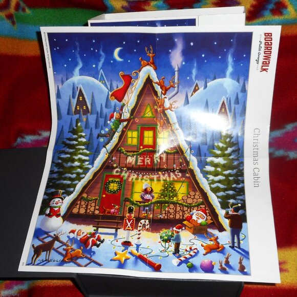 CHRISTMAS CABIN - BOARDWALK PUZZLE COMPANY - 1000 Pieces - Picture 4 of 6